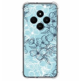 Funda Silicona Antigolpes para Xiaomi Redmi 14C diseño Flores 03 Dibujos