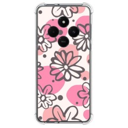 Funda Silicona Antigolpes para Xiaomi Redmi 14C diseño Flores 09 Dibujos