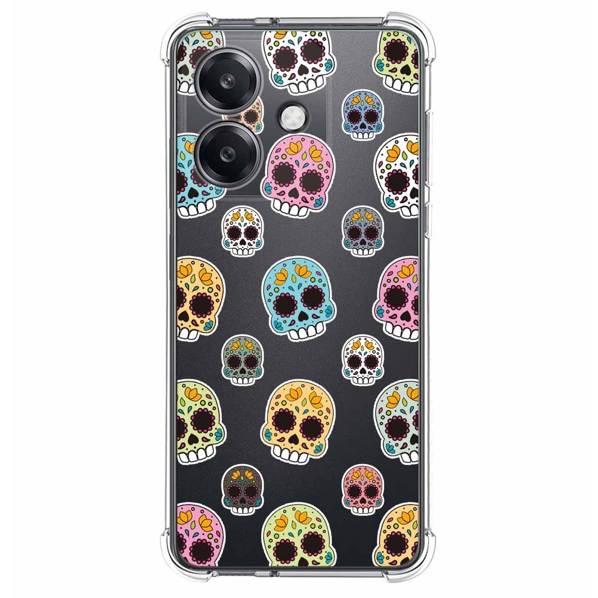 Funda Silicona Antigolpes para Oppo A40 / A40m diseño Catrina Dibujos