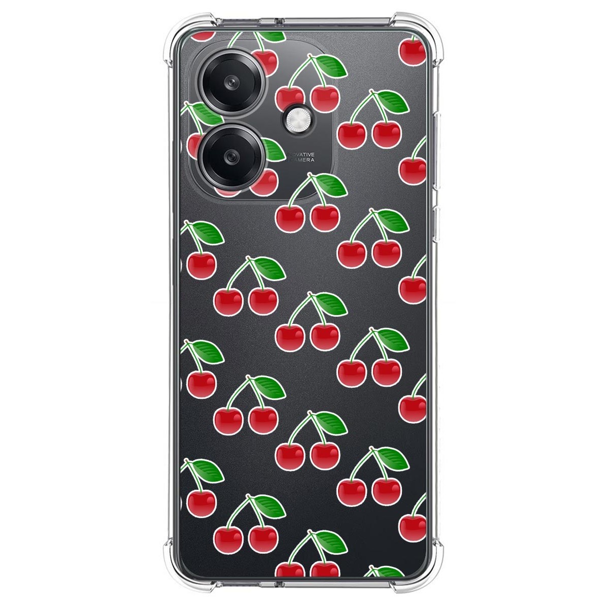 Funda Silicona Antigolpes para Oppo A40 / A40m diseño Cerezas Dibujos