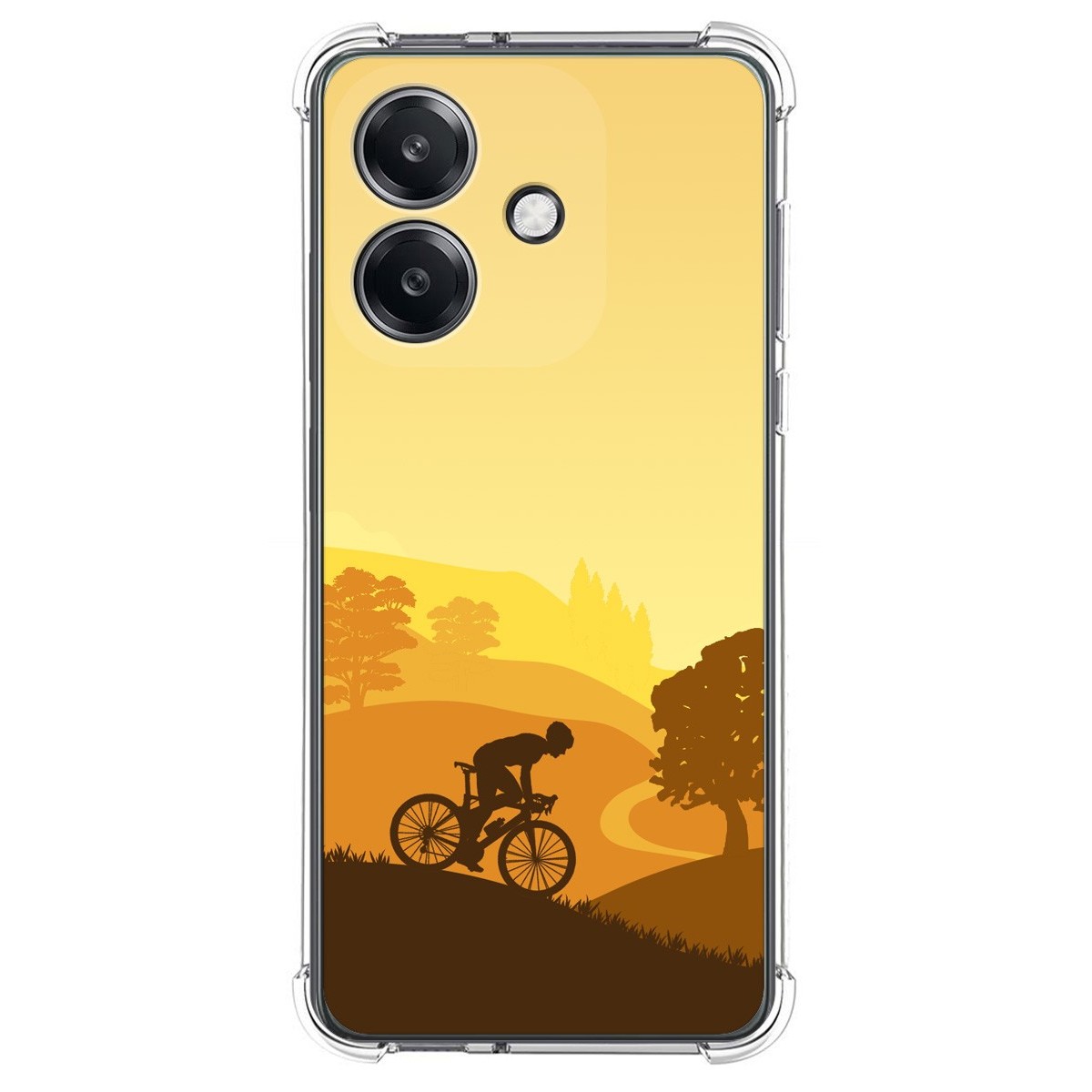 Funda Silicona Antigolpes para Oppo A40 / A40m diseño Ciclista Dibujos