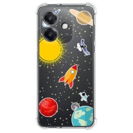 Funda Silicona Antigolpes para Oppo A40 / A40m diseño Espacio Dibujos