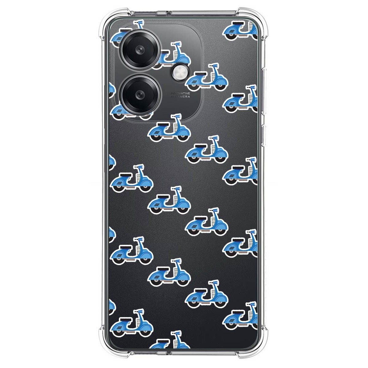 Funda Silicona Antigolpes para Oppo A40 / A40m diseño Scooter Dibujos