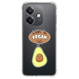 Funda Silicona Antigolpes para Oppo A40 / A40m diseño Vegan Life Dibujos