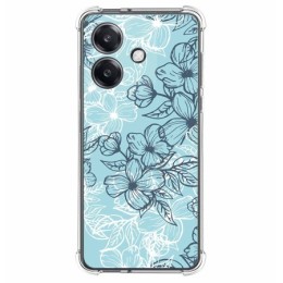 Funda Silicona Antigolpes para Oppo A40 / A40m diseño Flores 03 Dibujos