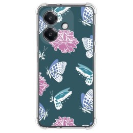 Funda Silicona Antigolpes para Oppo A40 / A40m diseño Flores 10 Dibujos