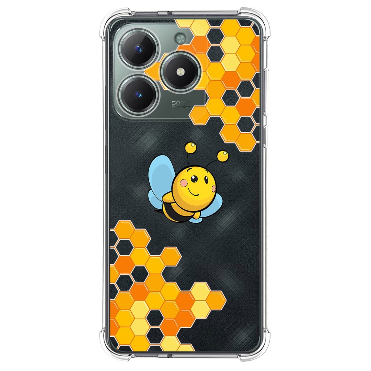 Funda Silicona Antigolpes para Realme C61 / C63 4G diseño Abeja Dibujos