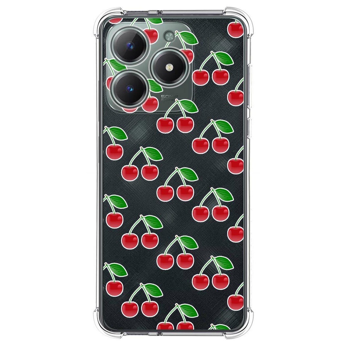 Funda Silicona Antigolpes para Realme C61 / C63 4G diseño Cerezas Dibujos