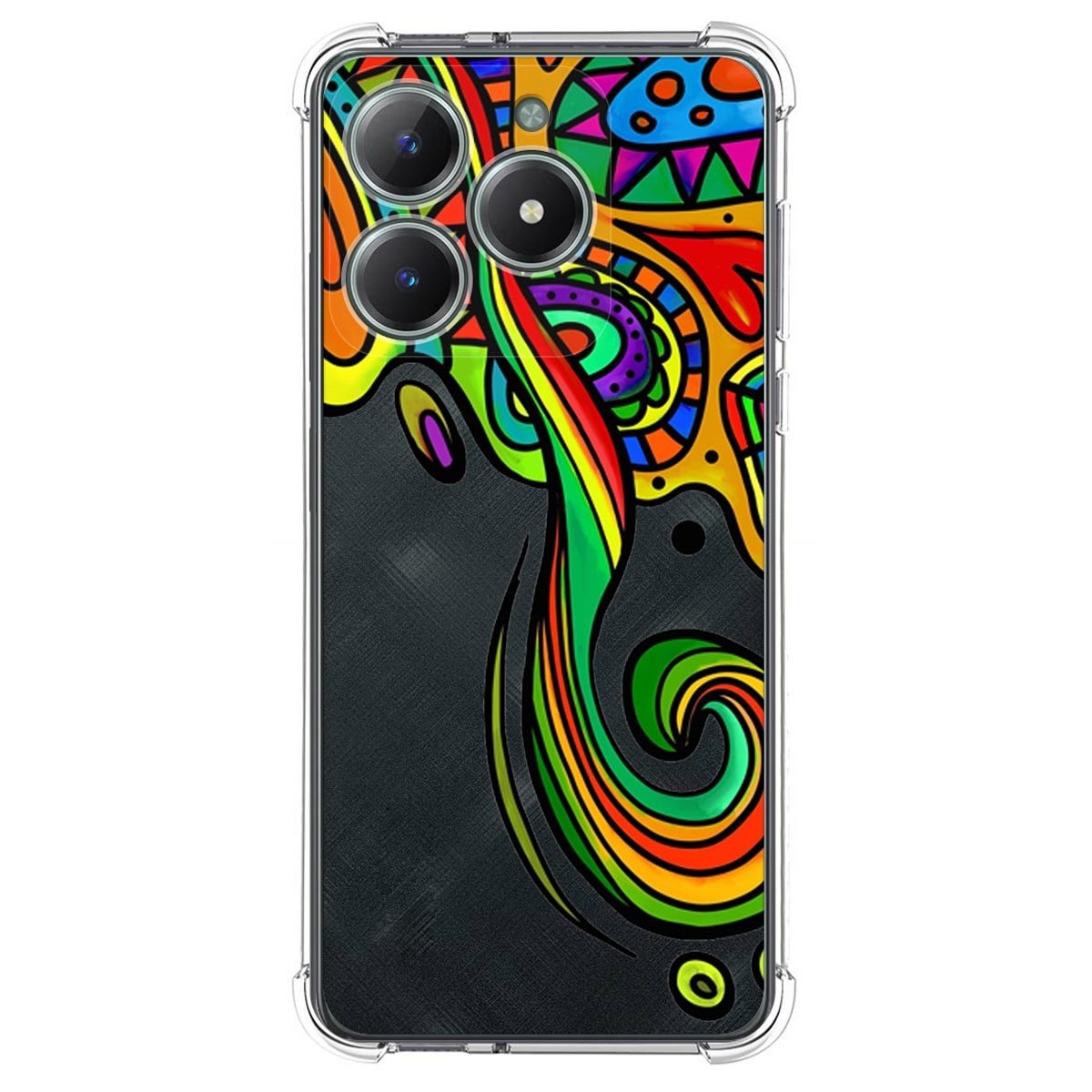 Funda Silicona Antigolpes para Realme C61 / C63 4G diseño Colores Dibujos