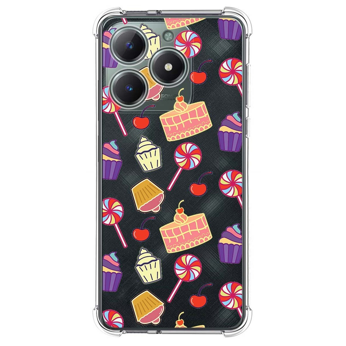 Funda Silicona Antigolpes para Realme C61 / C63 4G diseño Dulces 01 Dibujos