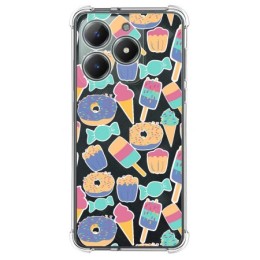 Funda Silicona Antigolpes para Realme C61 / C63 4G diseño Dulces 02 Dibujos