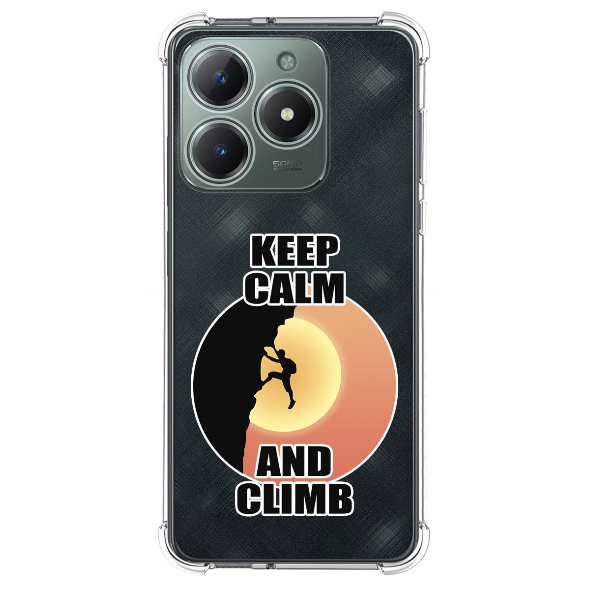 Funda Silicona Antigolpes para Realme C61 / C63 4G diseño Hombre Escalada Dibujos