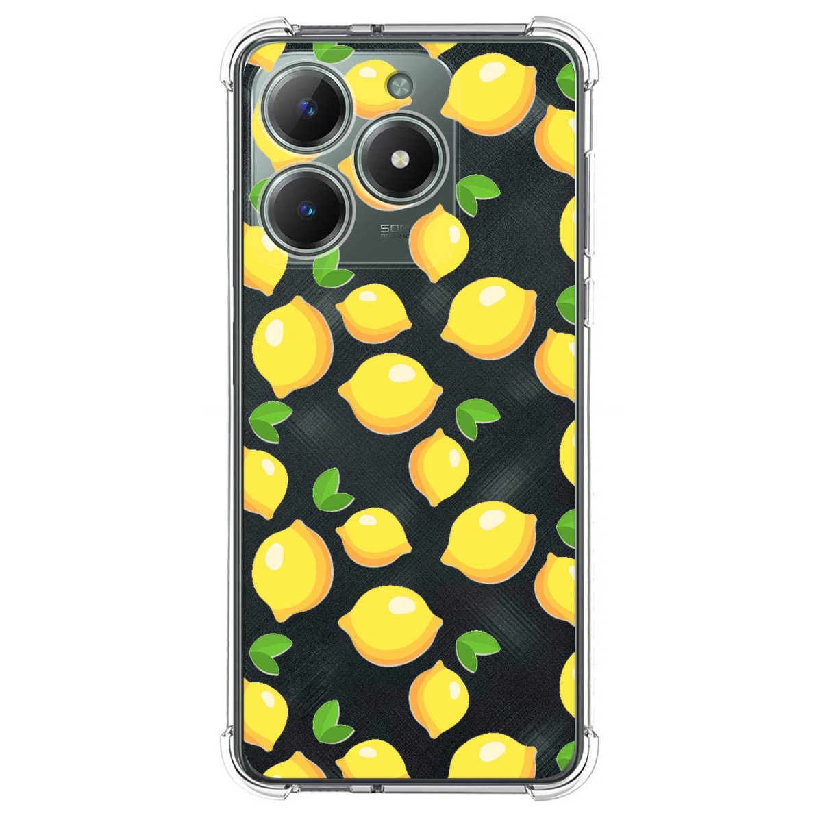 Funda Silicona Antigolpes para Realme C61 / C63 4G diseño Limones Dibujos