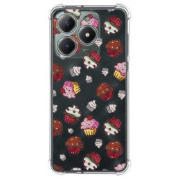 Funda Silicona Antigolpes para Realme C61 / C63 4G diseño Muffins Dibujos