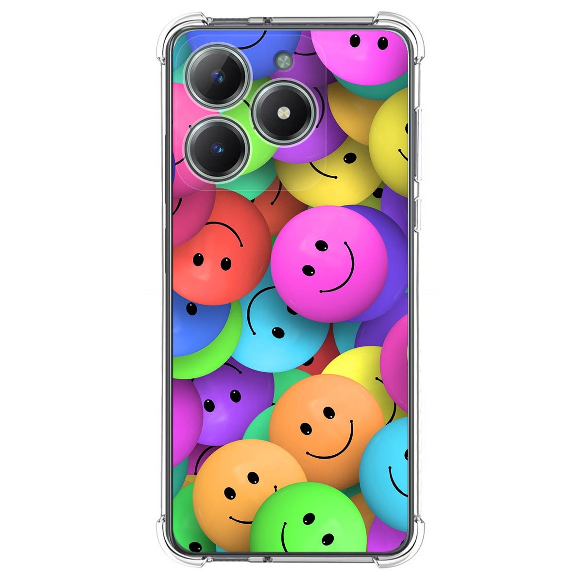 Funda Silicona Antigolpes para Realme C61 / C63 4G diseño Smile Dibujos