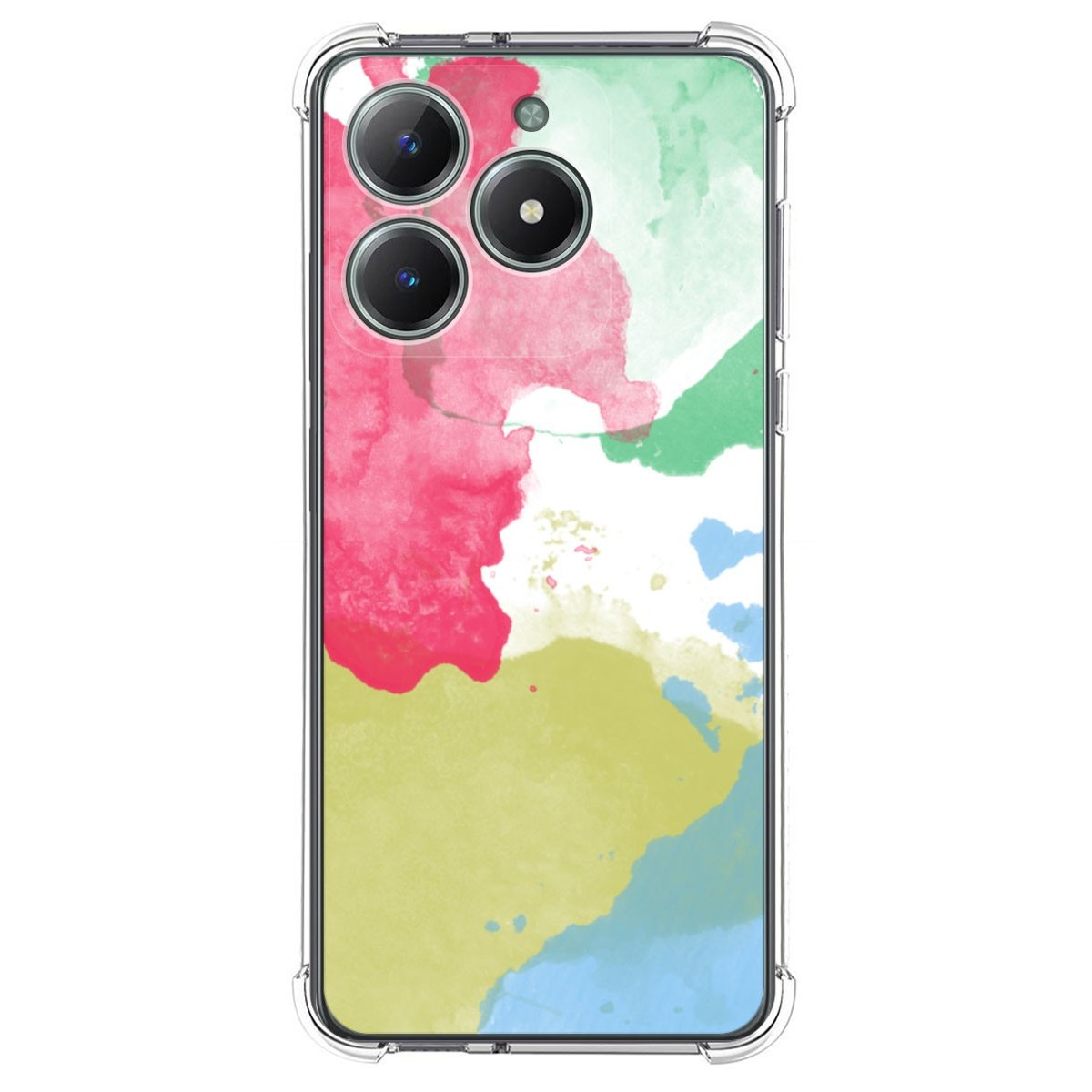 Funda Silicona Antigolpes para Realme C61 / C63 4G diseño Acuarela 02 Dibujos