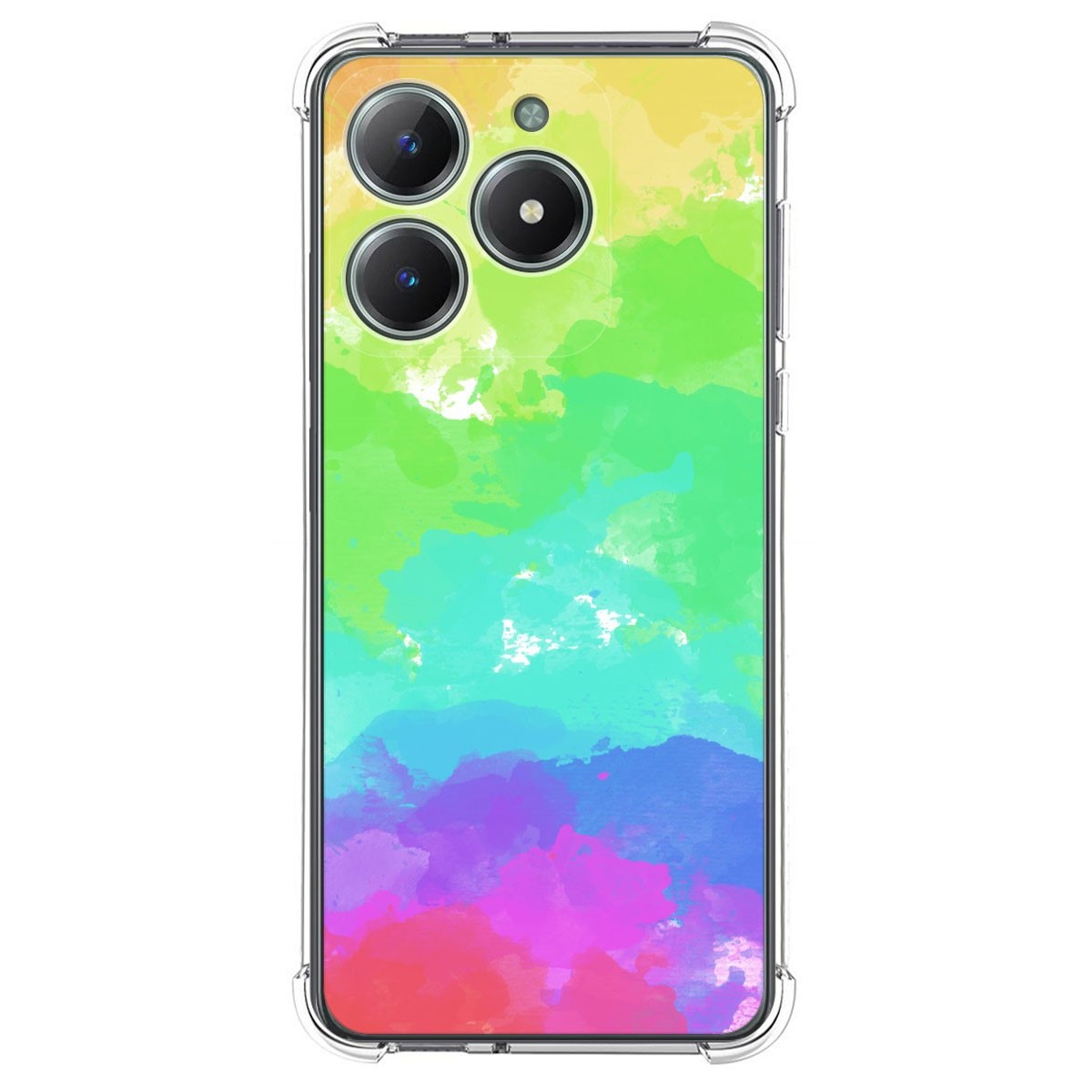 Funda Silicona Antigolpes para Realme C61 / C63 4G diseño Acuarela 03 Dibujos