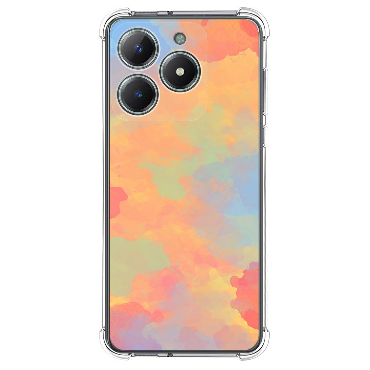 Funda Silicona Antigolpes para Realme C61 / C63 4G diseño Acuarela 08 Dibujos