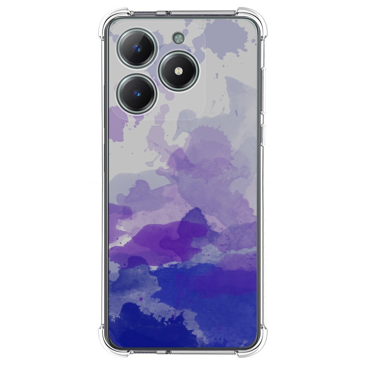 Funda Silicona Antigolpes para Realme C61 / C63 4G diseño Acuarela 09 Dibujos