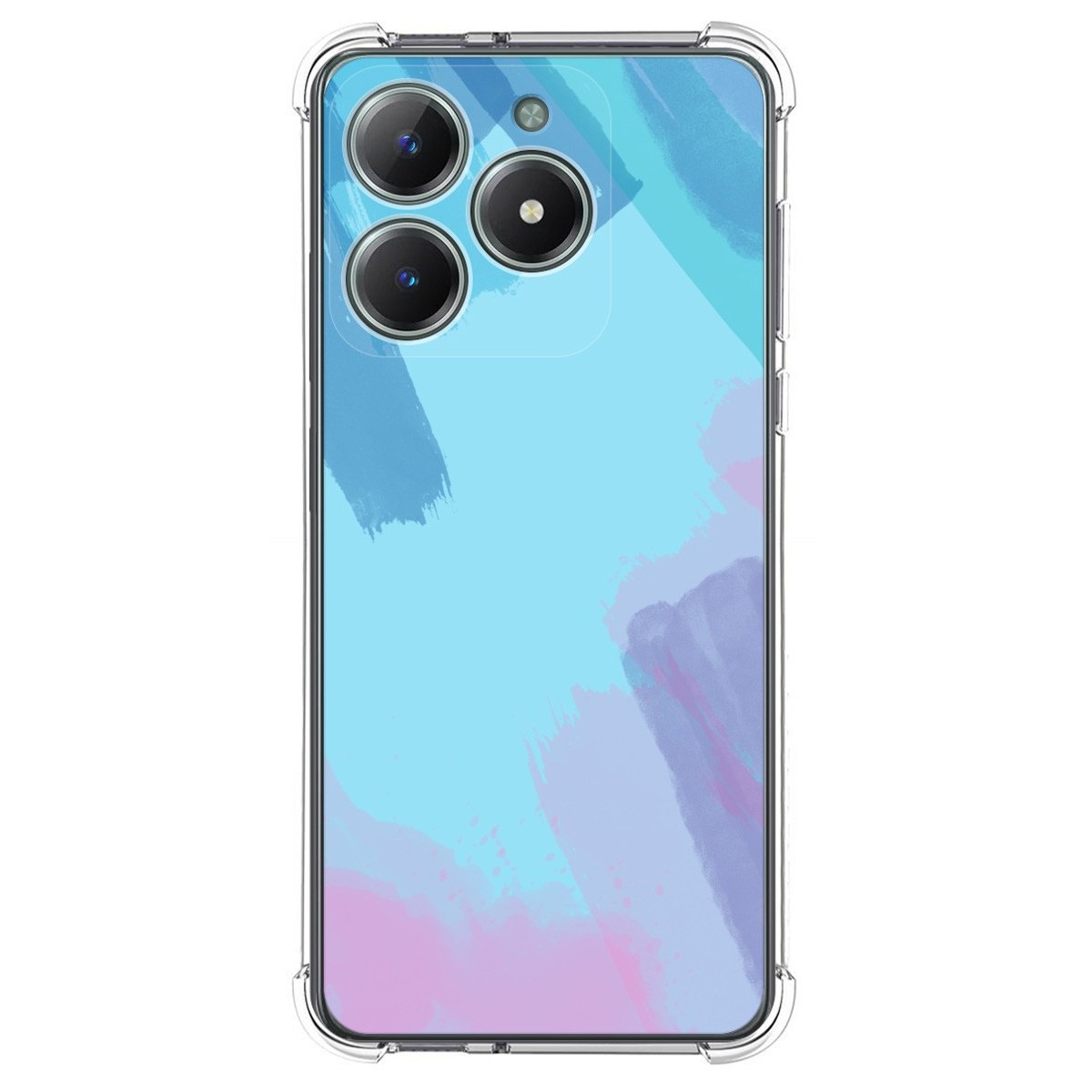 Funda Silicona Antigolpes para Realme C61 / C63 4G diseño Acuarela 10 Dibujos