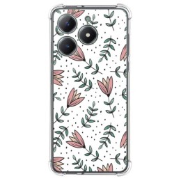 Funda Silicona Antigolpes para Realme C61 / C63 4G diseño Flores 01 Dibujos