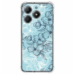 Funda Silicona Antigolpes para Realme C61 / C63 4G diseño Flores 03 Dibujos