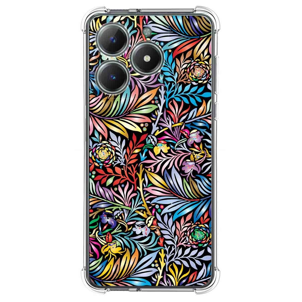 Funda Silicona Antigolpes para Realme C61 / C63 4G diseño Flores 04 Dibujos