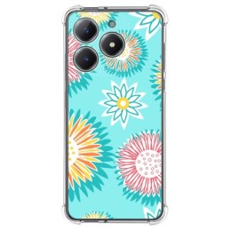 Funda Silicona Antigolpes para Realme C61 / C63 4G diseño Flores 05 Dibujos