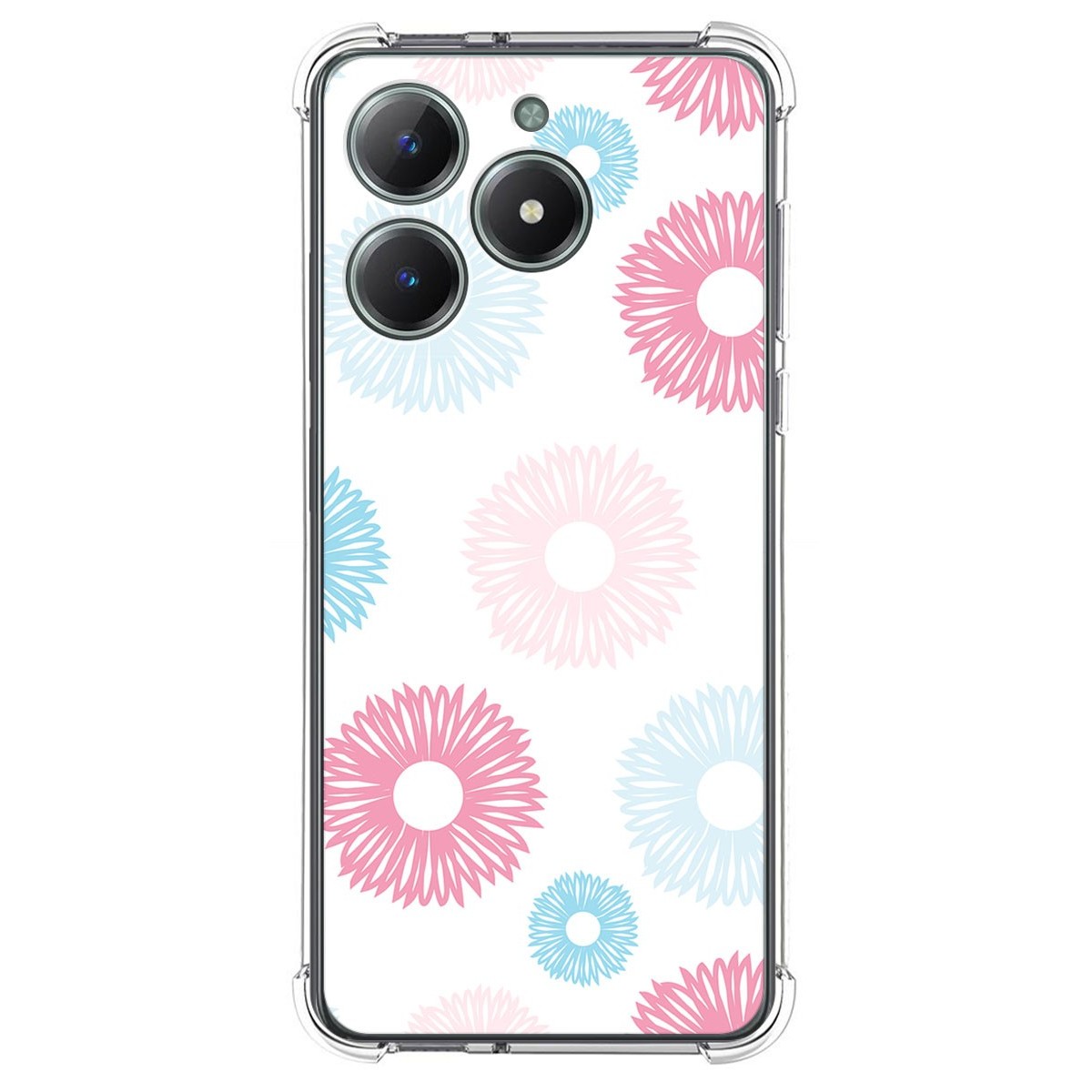 Funda Silicona Antigolpes para Realme C61 / C63 4G diseño Flores 06 Dibujos