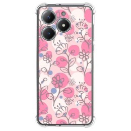 Funda Silicona Antigolpes para Realme C61 / C63 4G diseño Flores 07 Dibujos