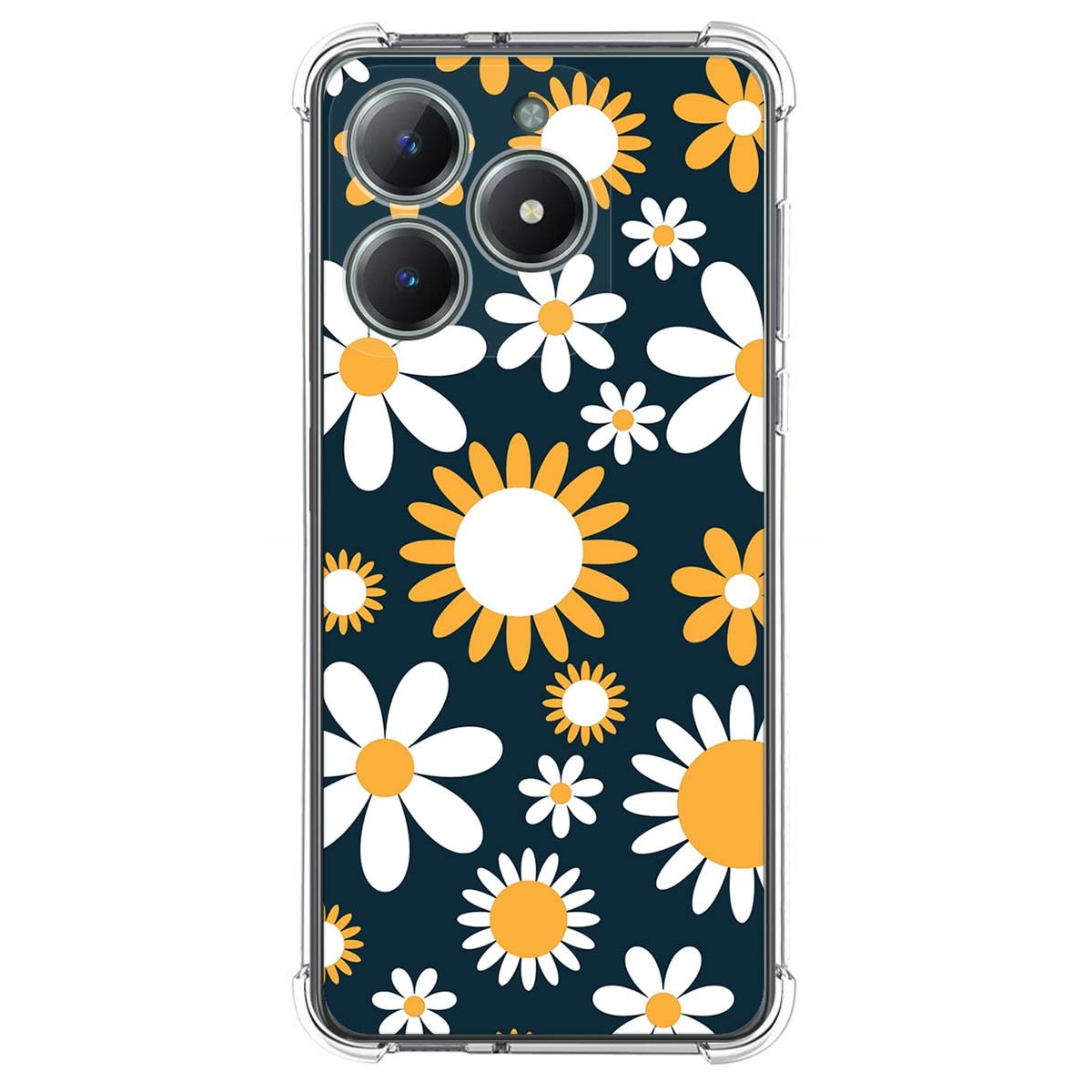 Funda Silicona Antigolpes para Realme C61 / C63 4G diseño Flores 08 Dibujos