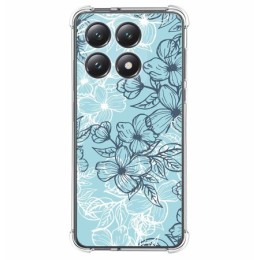 Funda Silicona Antigolpes para Xiaomi 14T 5G diseño Flores 03 Dibujos