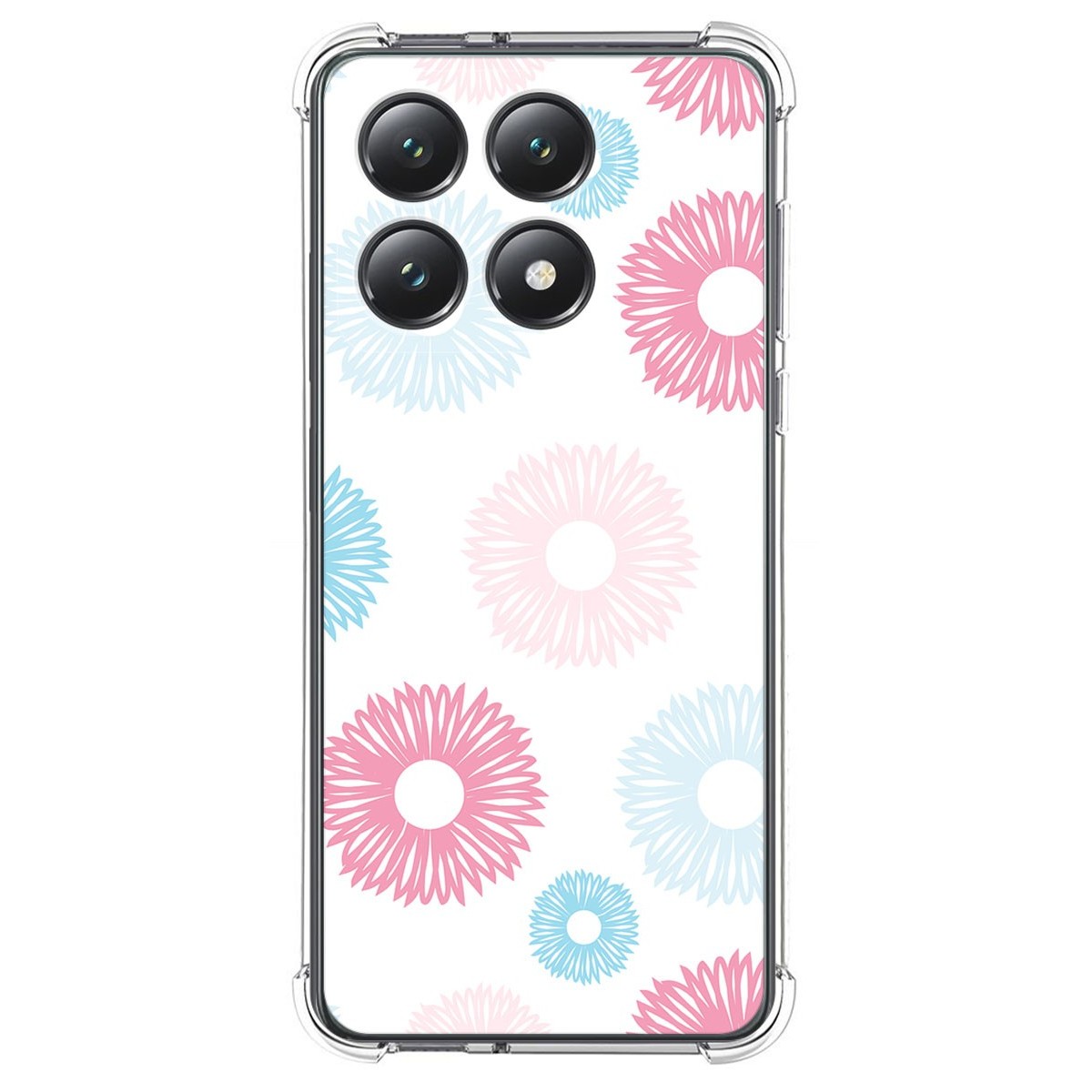 Funda Silicona Antigolpes para Xiaomi 14T 5G diseño Flores 06 Dibujos