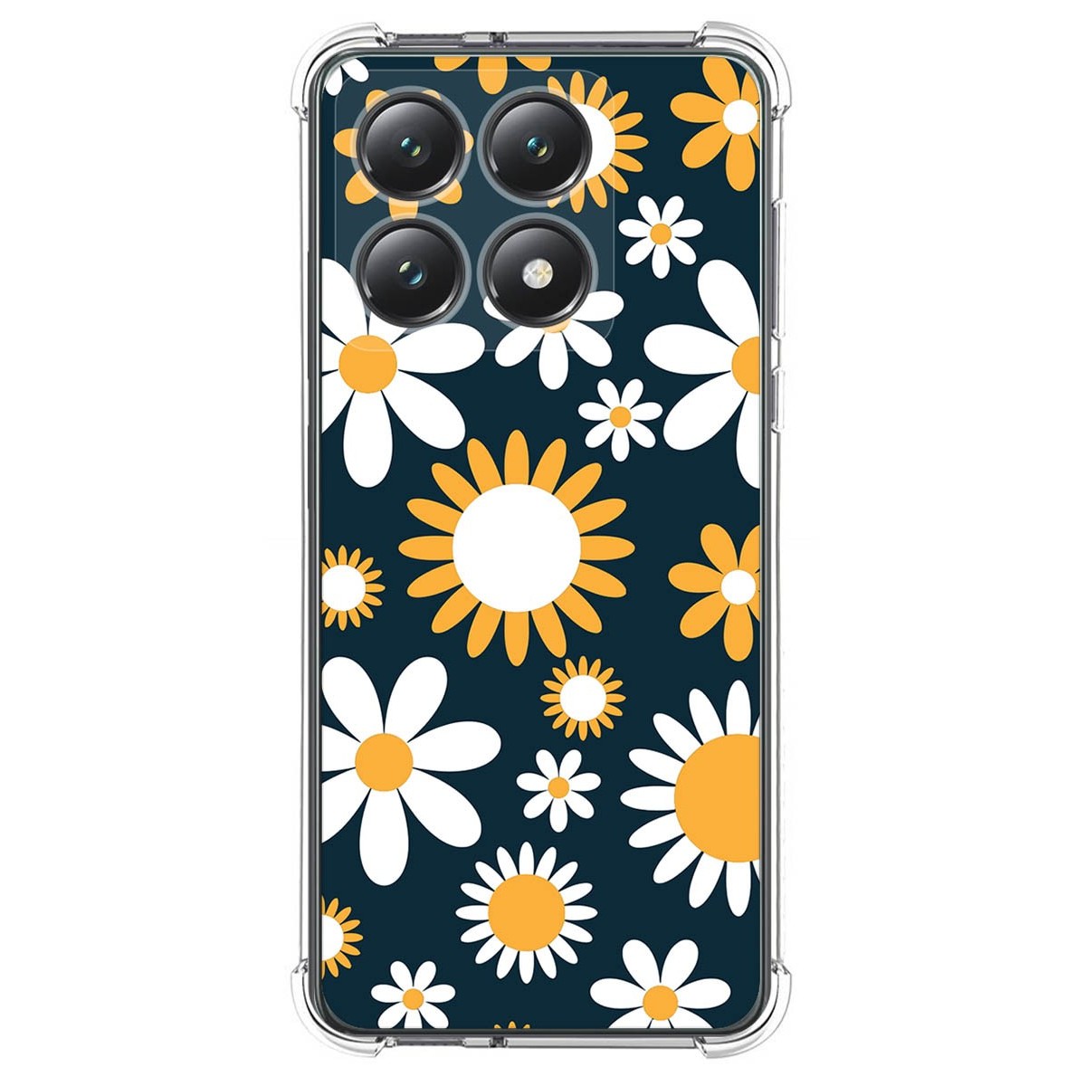 Funda Silicona Antigolpes para Xiaomi 14T 5G diseño Flores 08 Dibujos