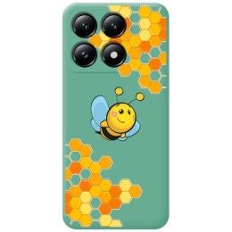 Funda Silicona Líquida Verde para Xiaomi 14T 5G diseño Abeja Dibujos