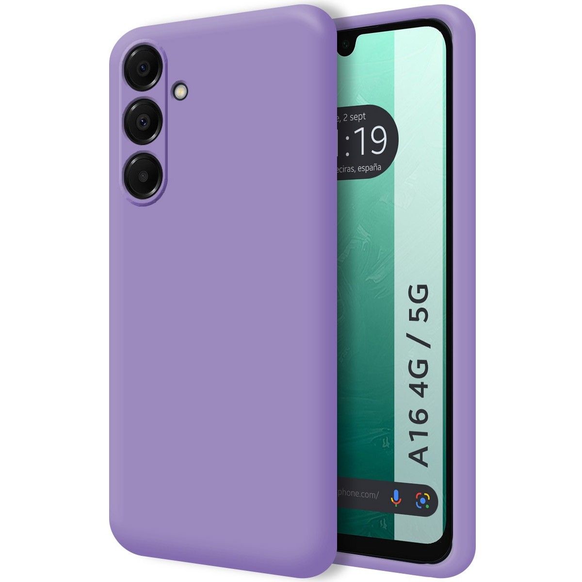 Funda Silicona Líquida Ultra Suave para Samsung Galaxy A16 4G / 5G color Morado