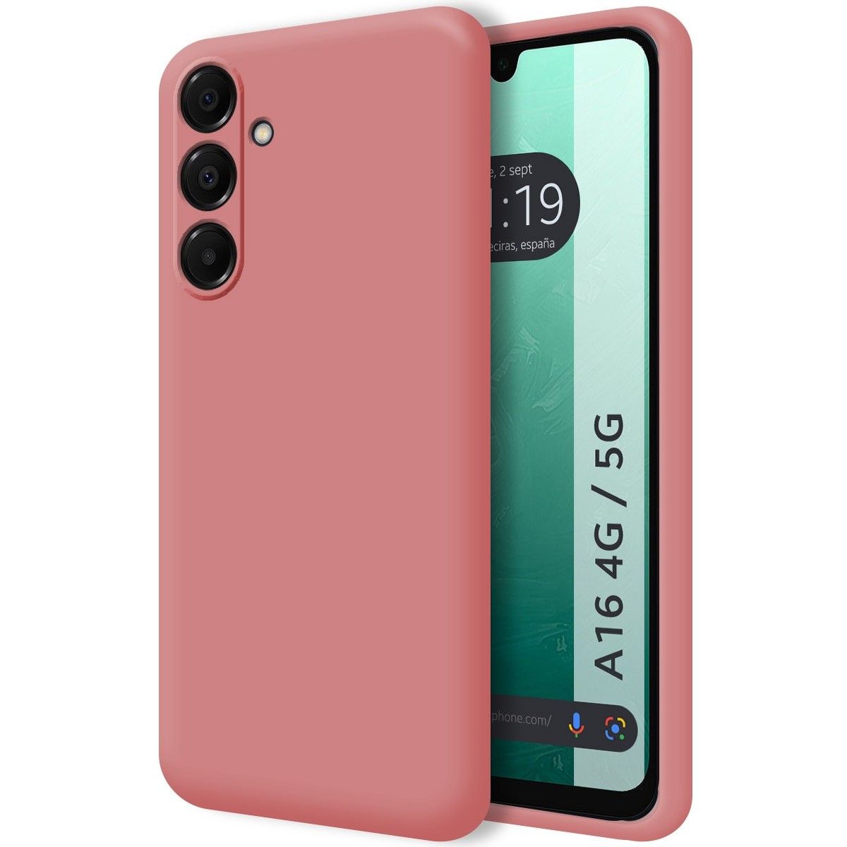 Funda Silicona Líquida Ultra Suave para Samsung Galaxy A16 4G / 5G color Rosa