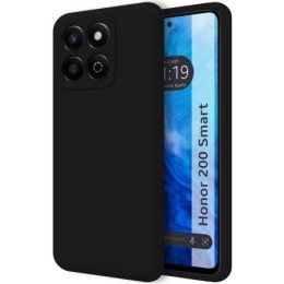 Funda Silicona Líquida Ultra Suave para Huawei Honor 200 Smart 5G color Negra