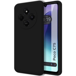 Funda Silicona Líquida Ultra Suave para Xiaomi Poco C75 Color Negra