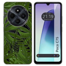 Funda Silicona Transparente para Xiaomi Poco C75 diseño Jungla Dibujos