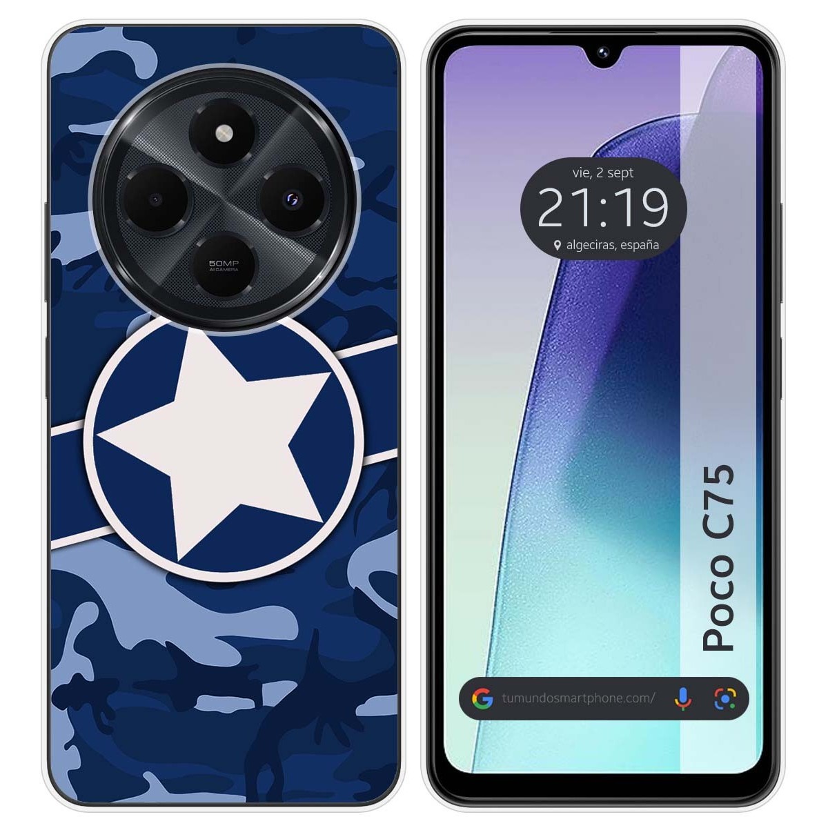 Funda Silicona para Xiaomi Poco C75 diseño Camuflaje 03 Dibujos