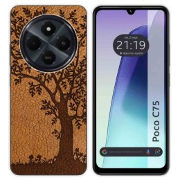 Funda Silicona para Xiaomi Poco C75 diseño Cuero 03 Dibujos