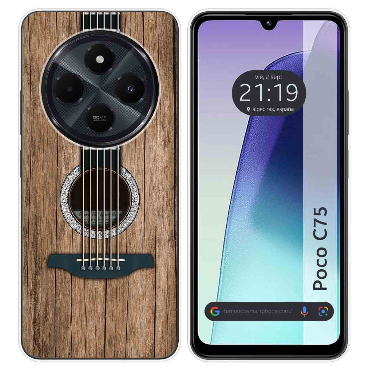 Funda Silicona para Xiaomi Poco C75 diseño Madera 11 Dibujos