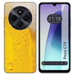 Funda Silicona para Xiaomi Poco C75 diseño Cerveza Dibujos