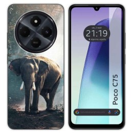 Funda Silicona para Xiaomi Poco C75 diseño Elefante Dibujos