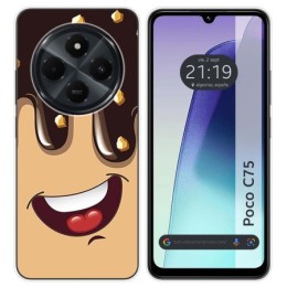 Funda Silicona para Xiaomi Poco C75 diseño Helado Chocolate Dibujos