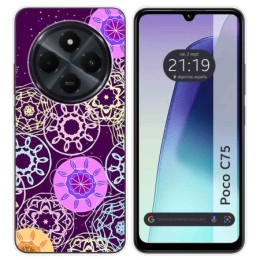 Funda Silicona para Xiaomi Poco C75 diseño Radial Dibujos