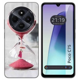 Funda Silicona para Xiaomi Poco C75 diseño Reloj Dibujos