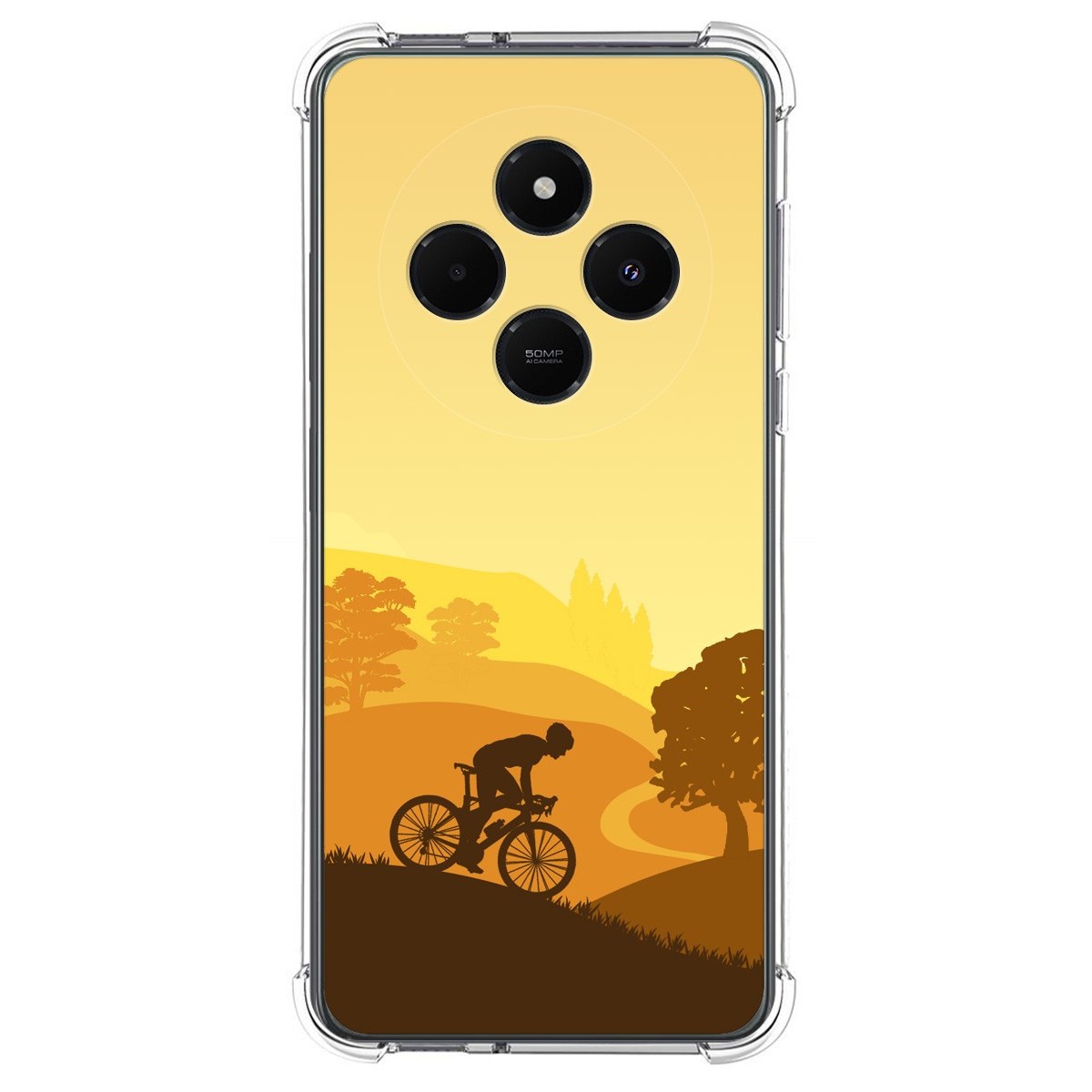 Funda Silicona Antigolpes para Xiaomi Poco C75 diseño Ciclista Dibujos