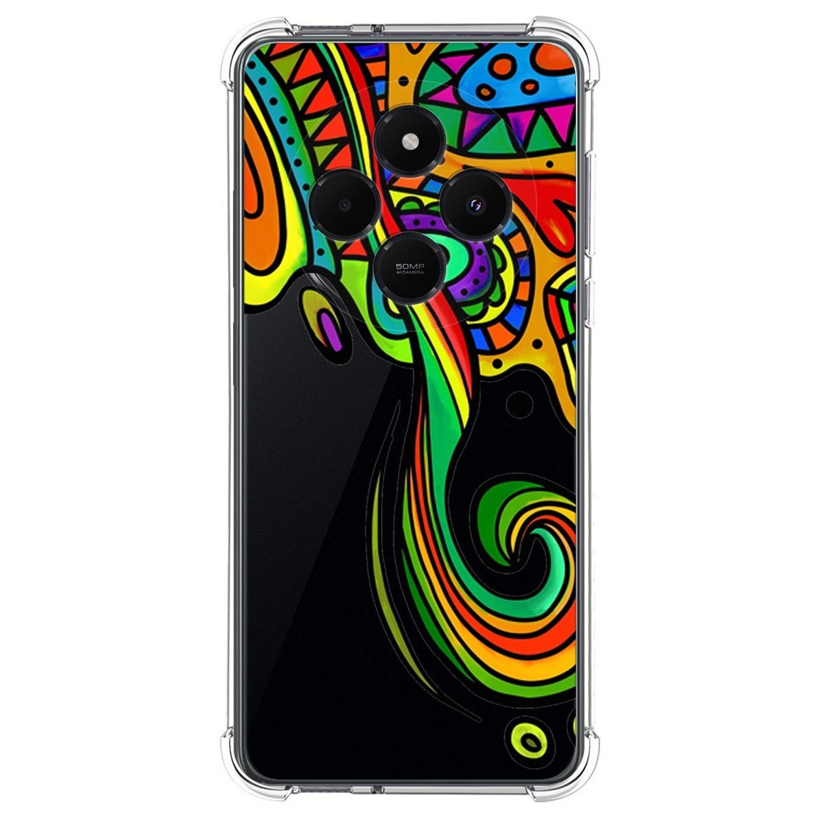 Funda Silicona Antigolpes para Xiaomi Poco C75 diseño Colores Dibujos